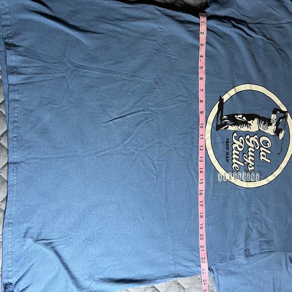 ✨NWT Old Guys Rule T-Shirt XL Blue Golf Graphic Iron Man 100% Cotton - Picture 6 of 7